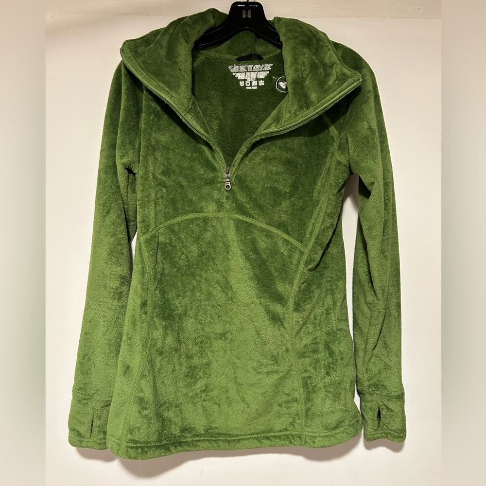Soft fuzzy warm zip up